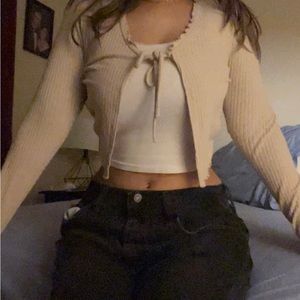 Tan Cardigan
